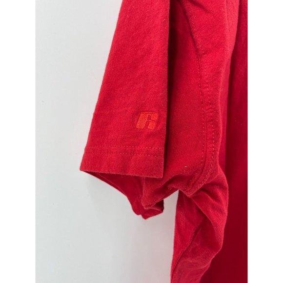 Russell Athletic Rutgers University Red Short Sleeve Graphic T Shirt Tee Size L - Picture 5 of 11
